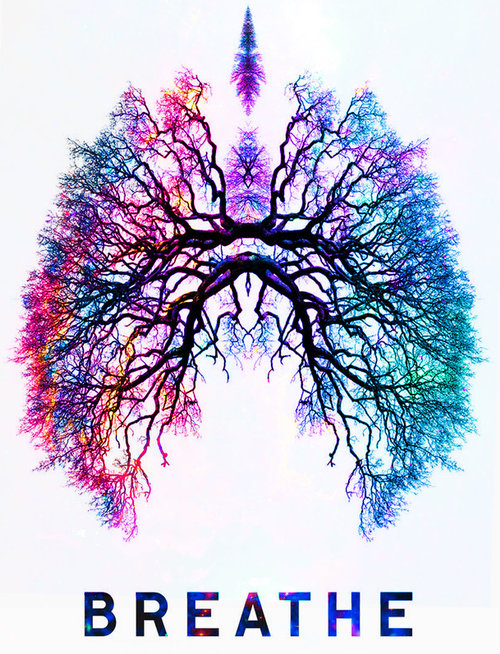 breathing colourful lungs