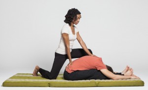 thai massage forward fold posture