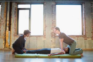 some partner Thai massage techniques
